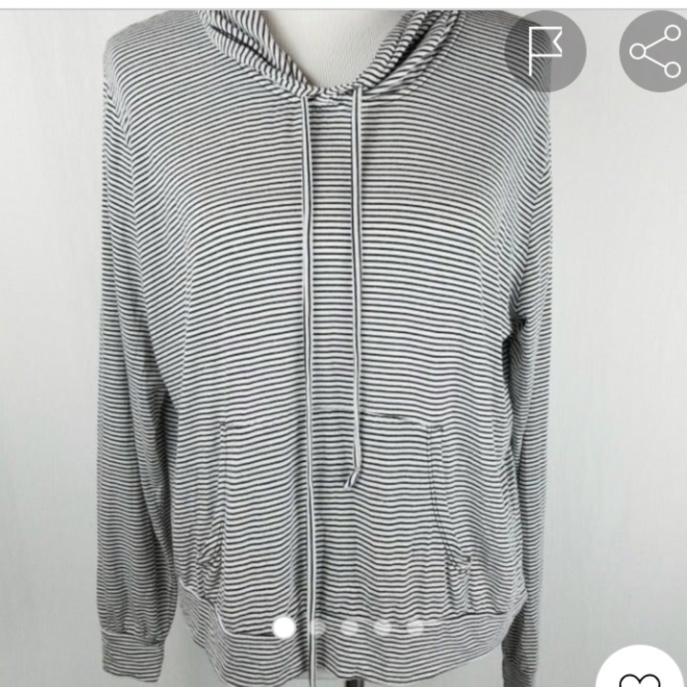 John Galt/ Brandy Melville stripe hoodie